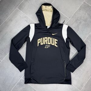 Nike Purdue Boilermakers Therma-FIT Hoodie Black Gold Men's Medium